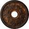 Ekena Millwork Edinburgh Ceiling Medallion (Fits Canopies up to 5 1/8"), 18 1/8"OD x 3 1/2"ID x 2 3/4"P, Rust CM18ED1RUS - alternate 1